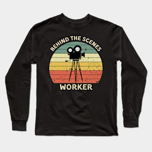 Behind the scenes worker Long Sleeve T-Shirt